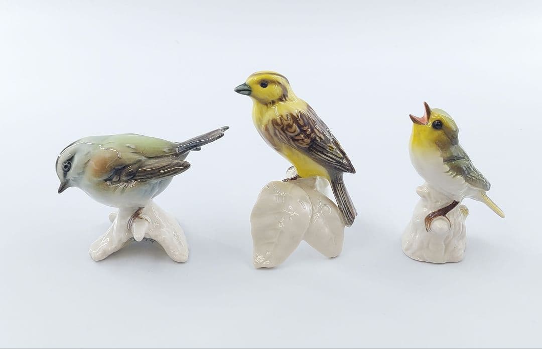 Goebel ゲーベル社 鳥 モチーフ 陶器 オブジェ 置物 3点まとめて