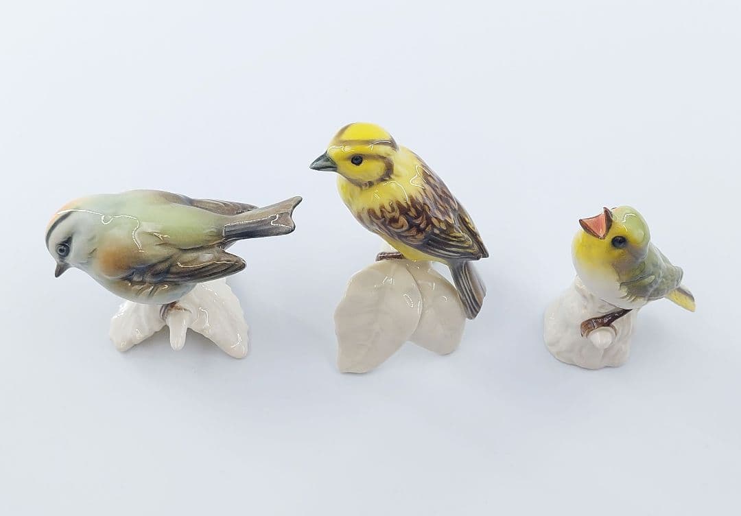 Goebel ゲーベル社 鳥 モチーフ 陶器 オブジェ 置物 3点まとめて