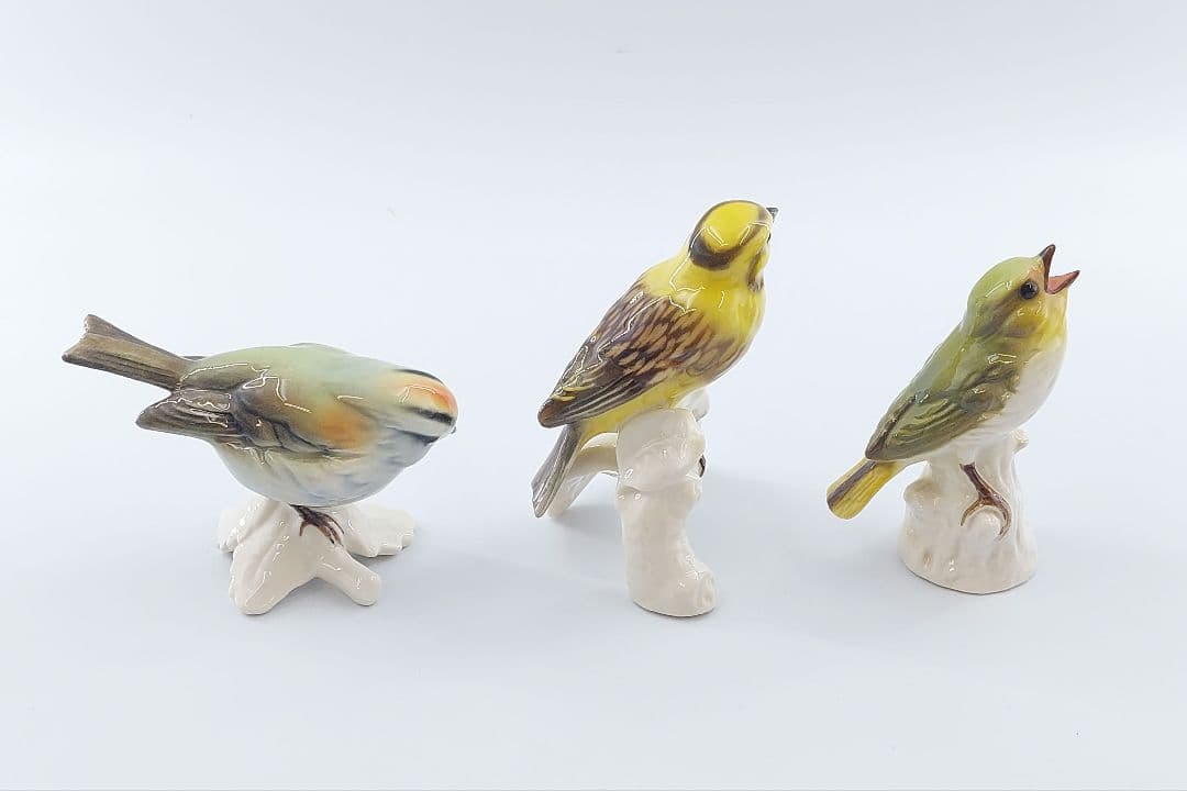 Goebel ゲーベル社 鳥 モチーフ 陶器 オブジェ 置物 3点まとめて