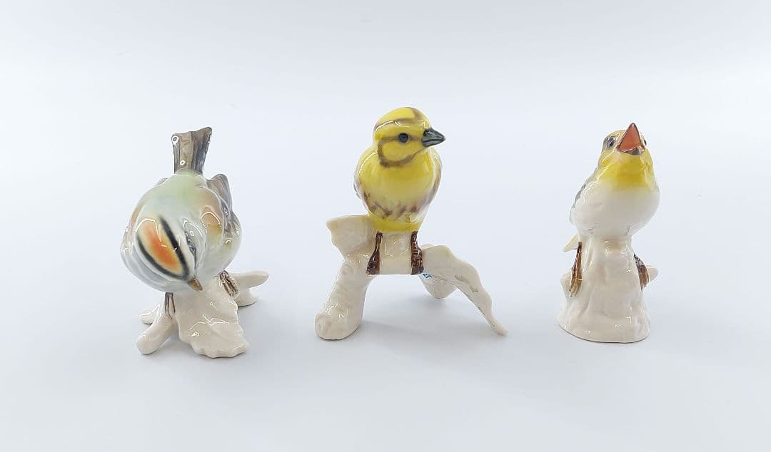 Goebel ゲーベル社 鳥 モチーフ 陶器 オブジェ 置物 3点まとめて