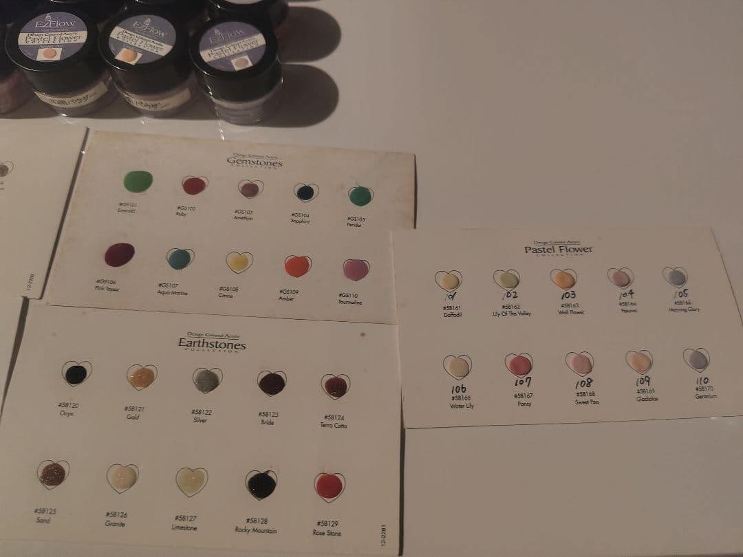 アクリルパウダー　EzFlow イージーフロウ　エンボス　3D　87個