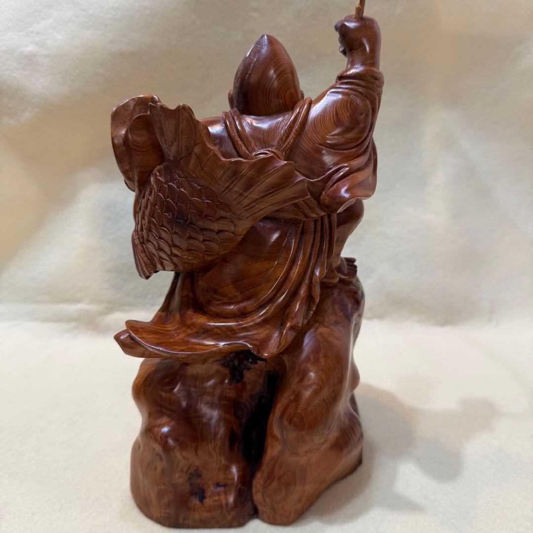 大黒天 恵比寿天 木彫り 神像 七福神 置物 開運 工芸品 福の神像
