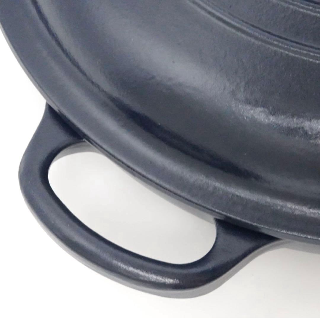 【美品】LE CREUSET　ビュッフェキャセロール　　ネイビー　26cm