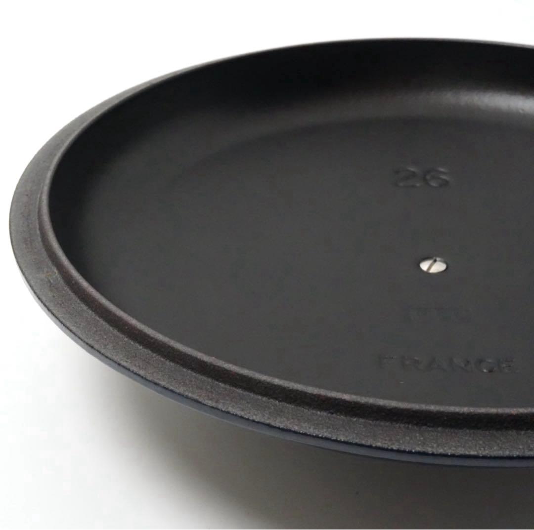 【美品】LE CREUSET　ビュッフェキャセロール　　ネイビー　26cm