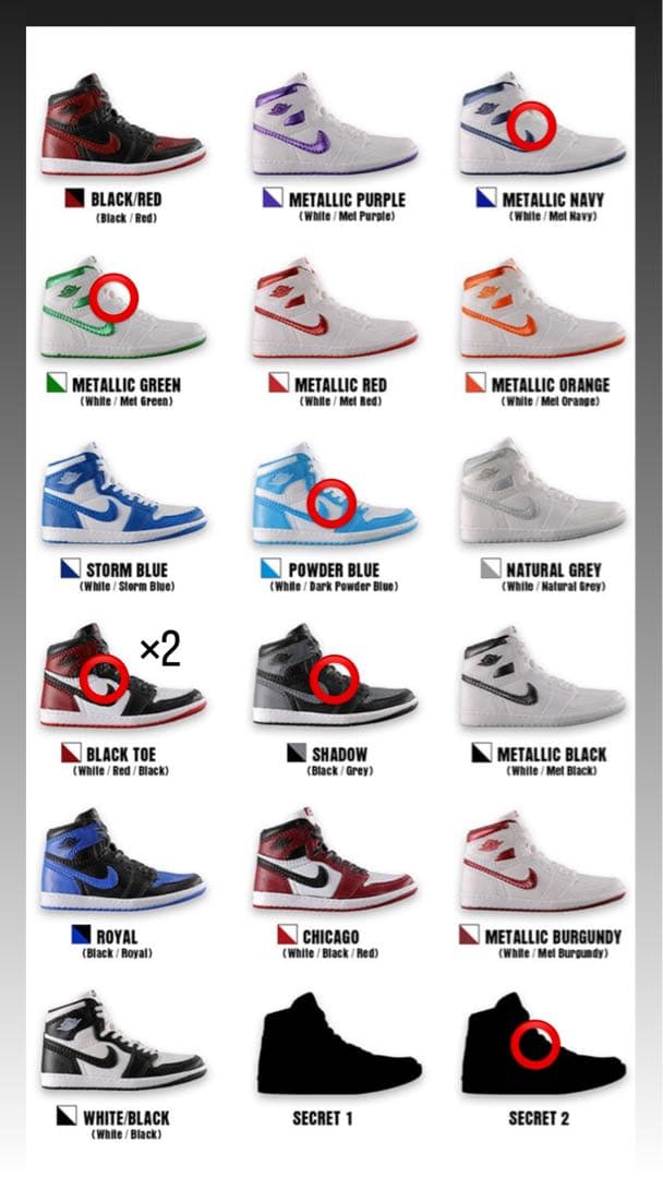その他 NIKEAirJordan1High85MINIATURE COLLECTION
