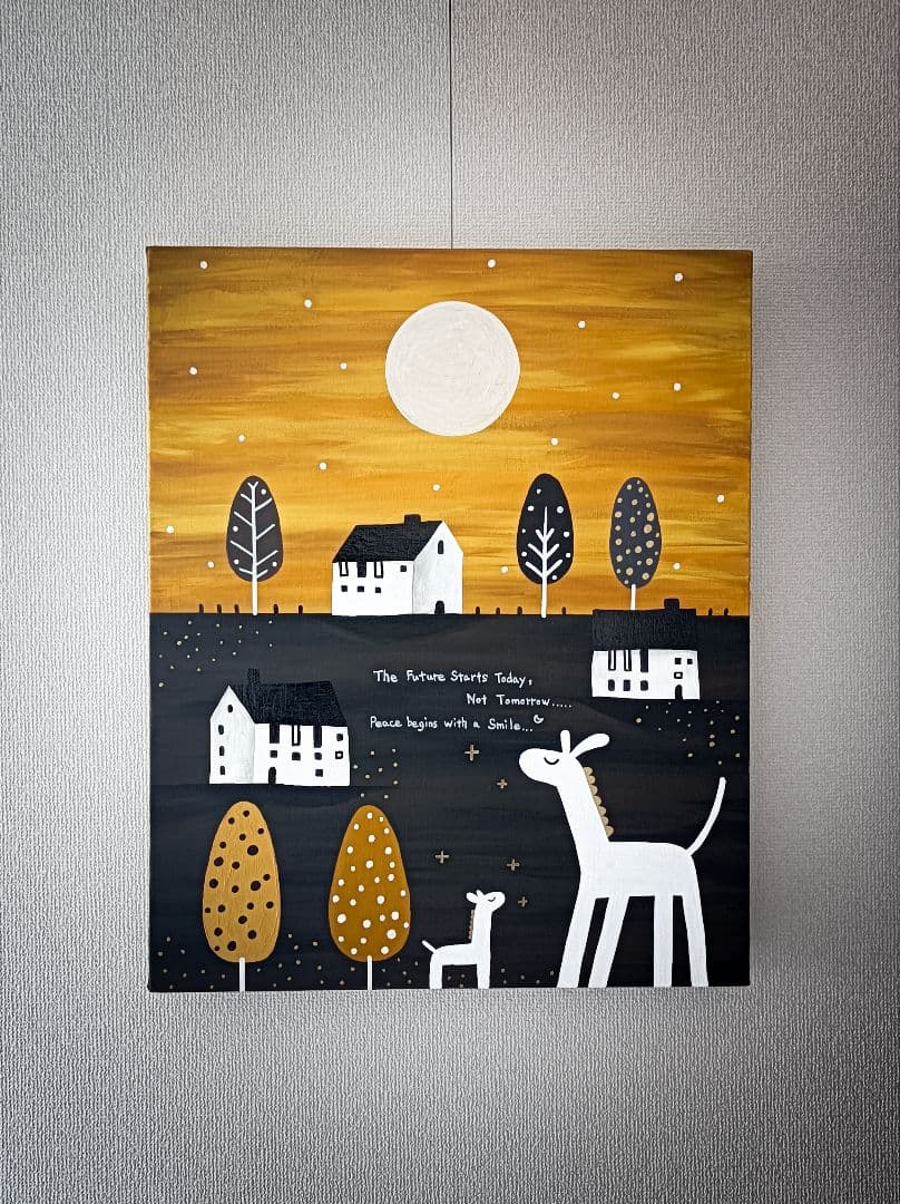 ✿月野乃亜 Unique F15／652×530mm 現代アート 25827