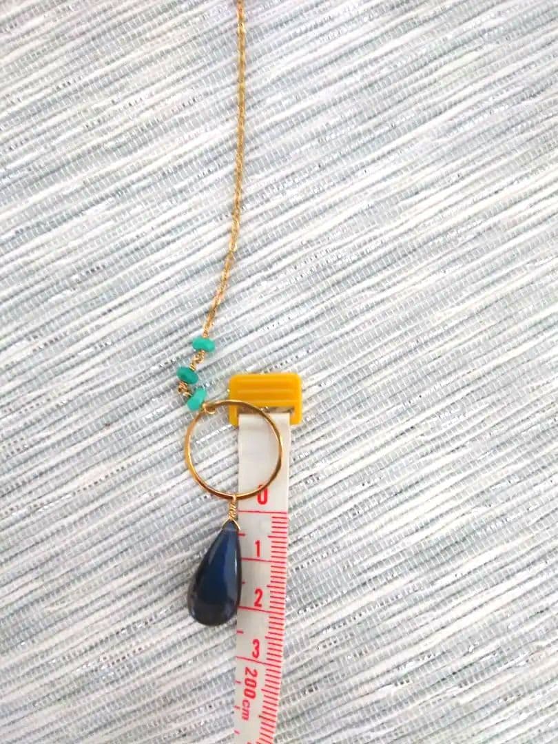 HAWAII　NOELANlラブラドライト天然石ハンドメイドネックレス