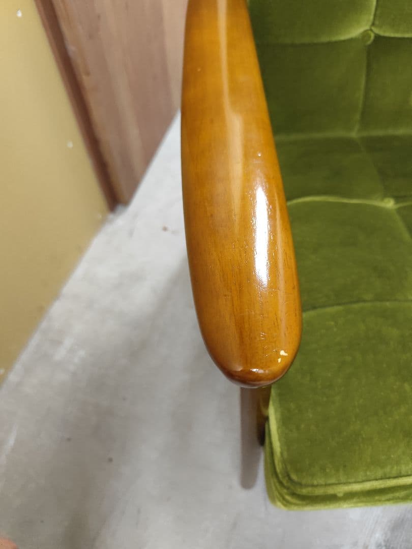 カリモク60 Kチェアー モケットグリーン