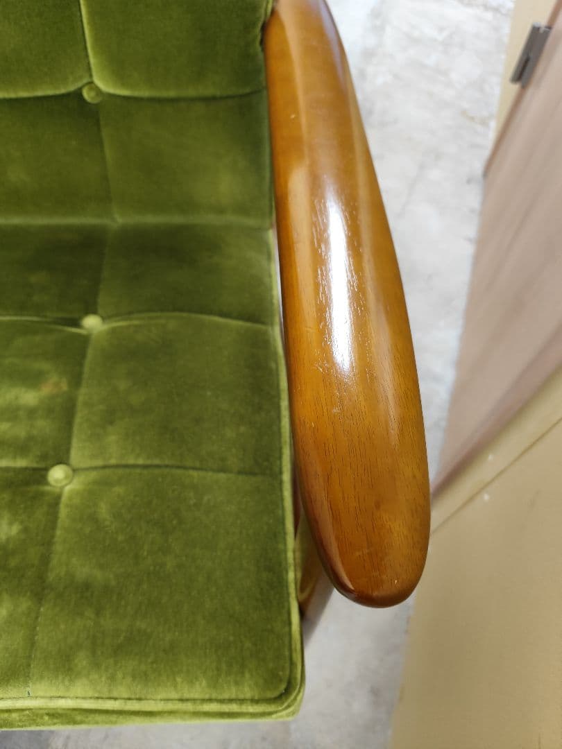 カリモク60 Kチェアー モケットグリーン