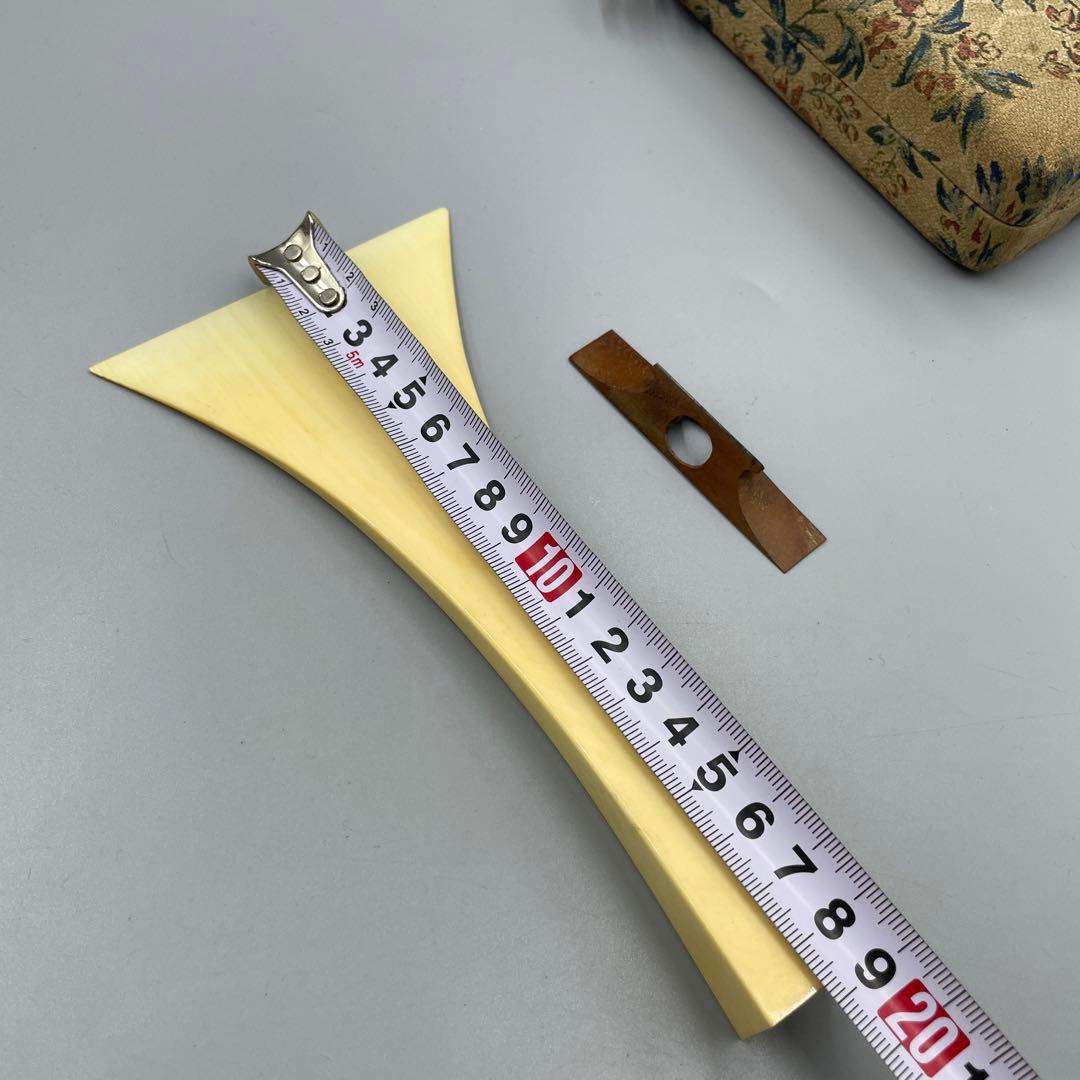 239ヴィンテージ 天然素材 三味線バチ 重さ約90g