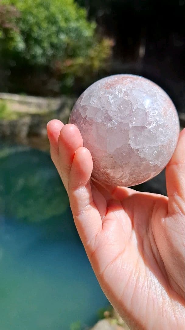 ピンクアメジストスフィア【可憐】