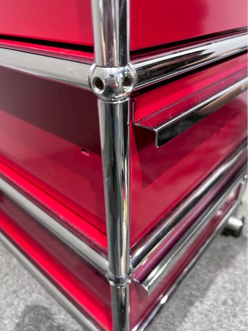 【希少】USM Haller ハラー ワゴン ルビーレッド