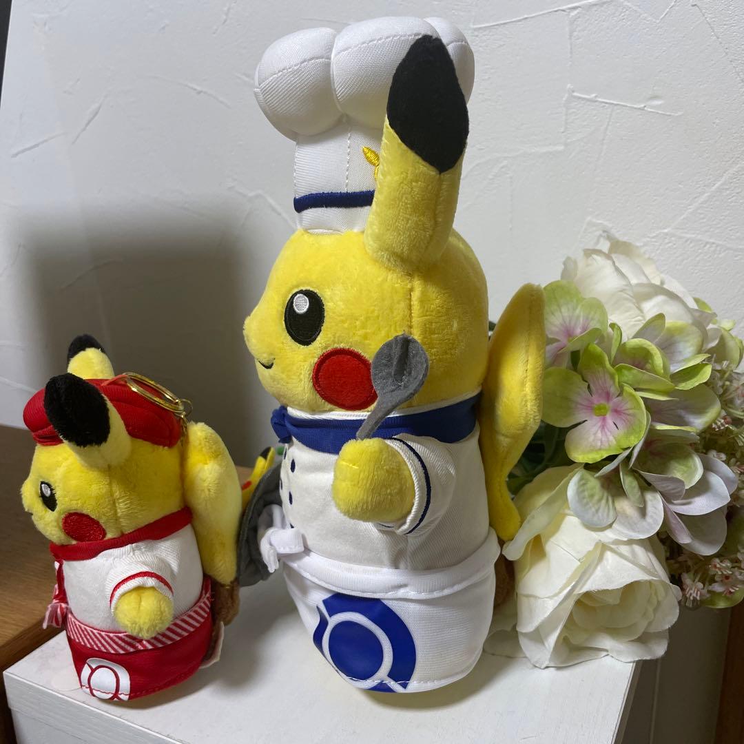 ☆ポケモンカフェ限定☆ シェフピカチュウ&ピカチュウウェイトレス