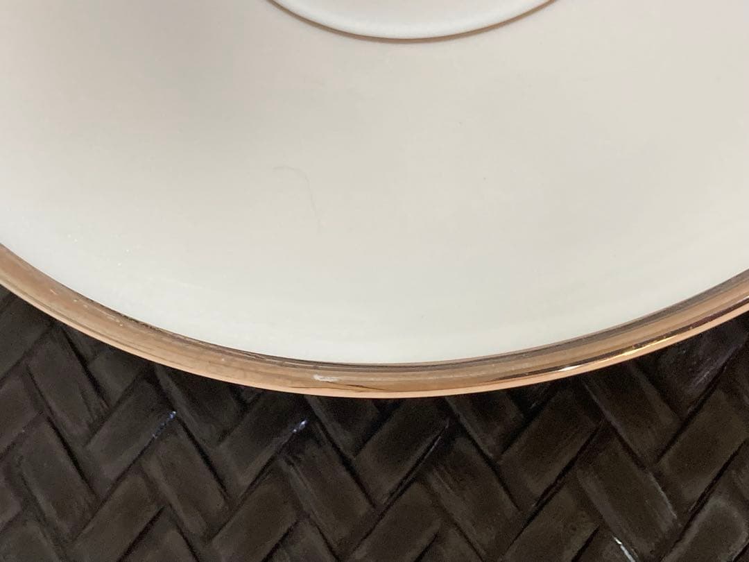 ウエッジウッド　黒壺　スープカップ 4個セット 白地 シルバーライン