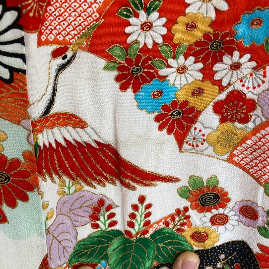 七五三　7歳　アンティーク　着物と長襦袢