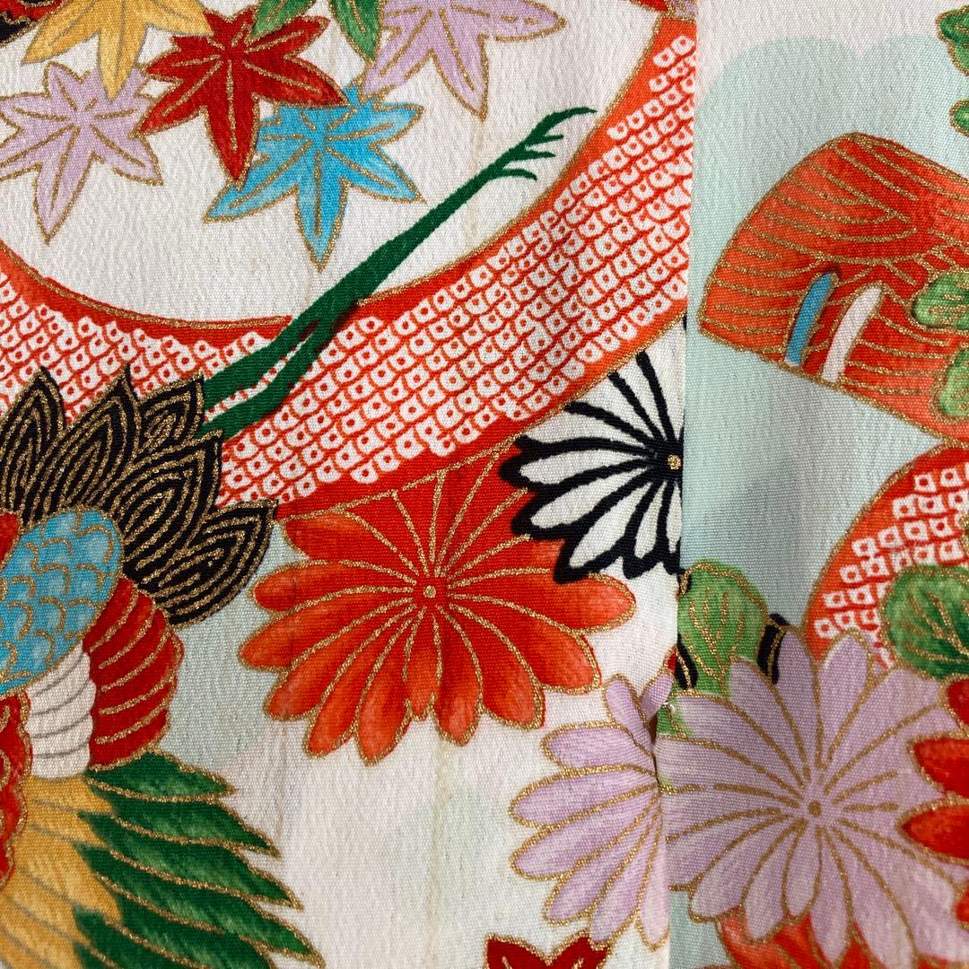 七五三　7歳　アンティーク　着物と長襦袢