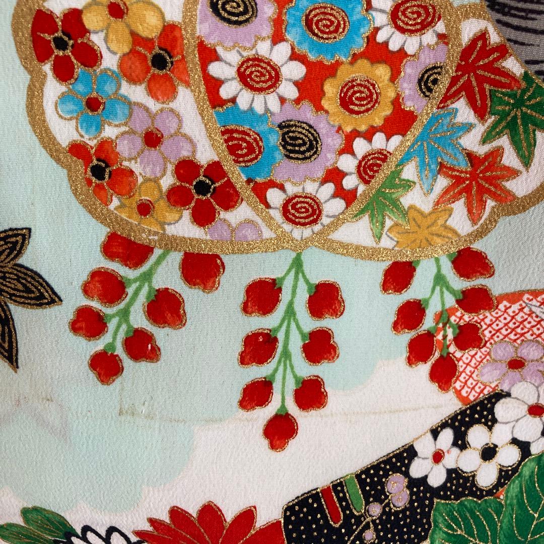 七五三　7歳　アンティーク　着物と長襦袢