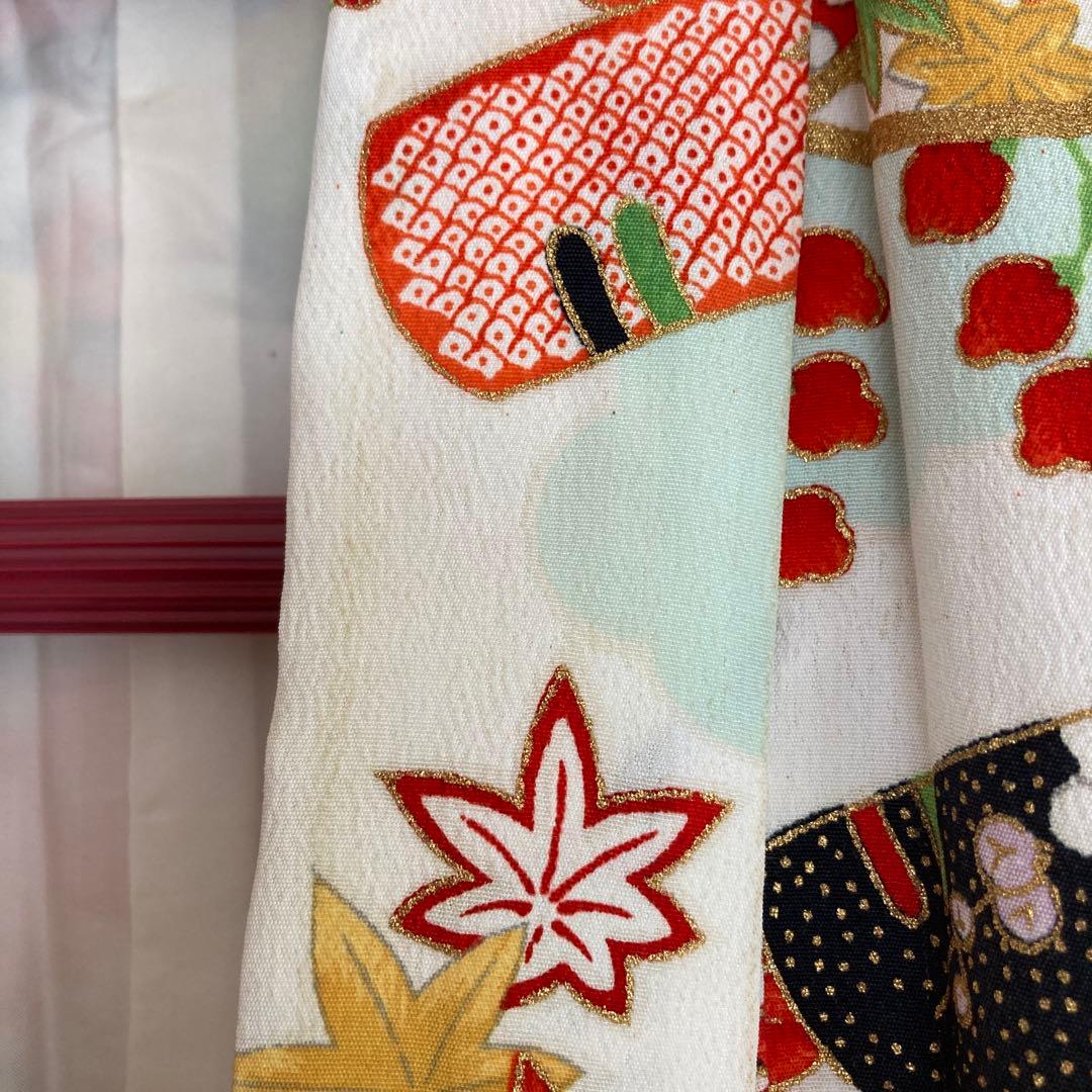 七五三　7歳　アンティーク　着物と長襦袢