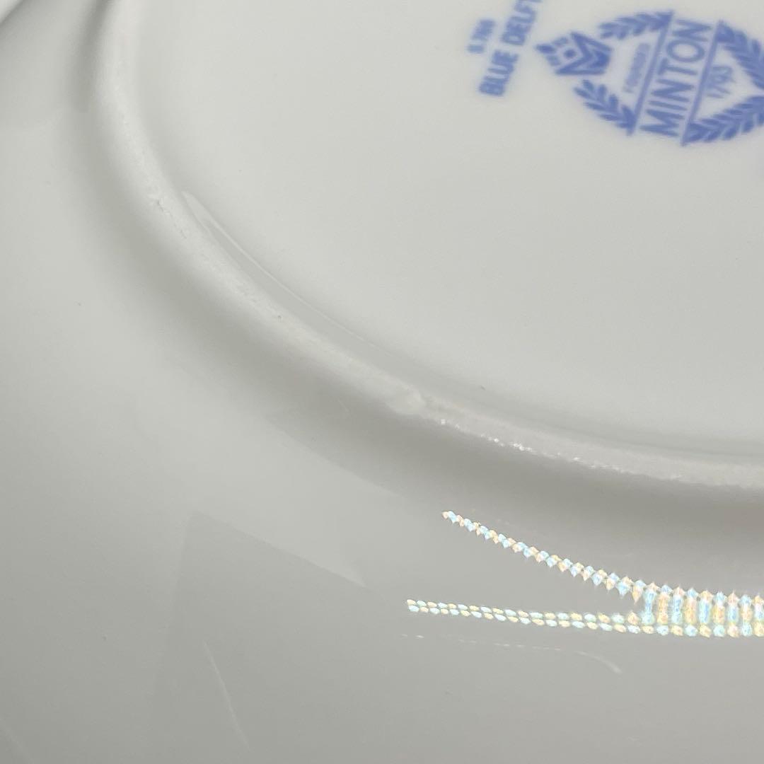 ミントン　ブルーデルフト　リムスーププレート　5枚セット