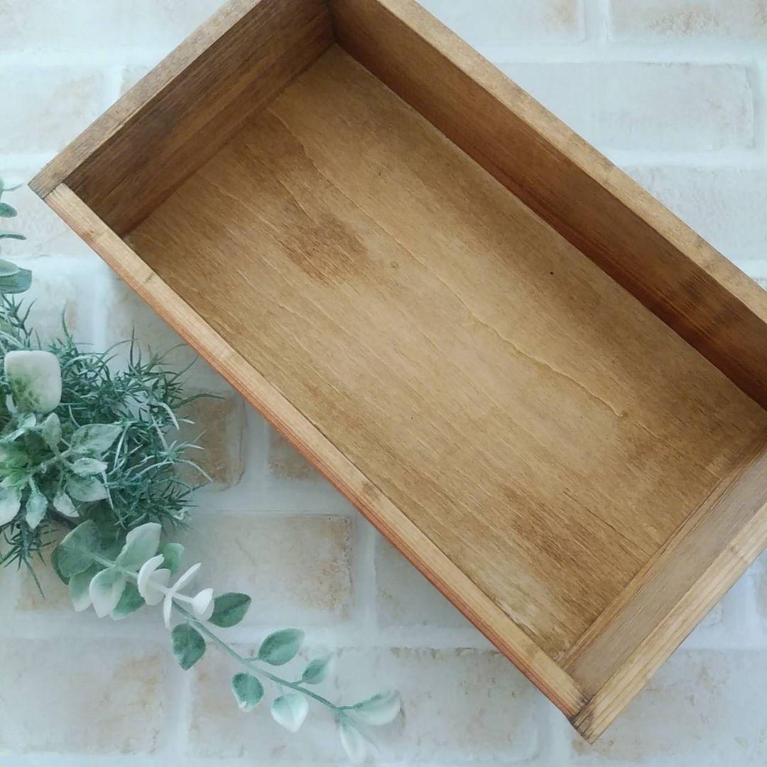 木製ボックスティッシュケース  ハンドメイド 試作品 004