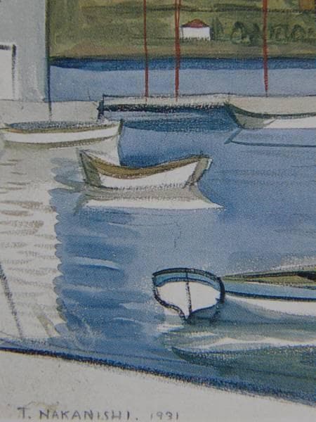 中西 利雄、滞船、希少な額装用画集より、美品、新品額装付 - メルカリ