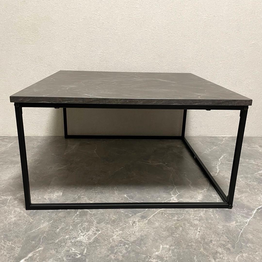 【美品】LOWYA ロウヤ 大理石柄 ネストテーブル　ローテーブル