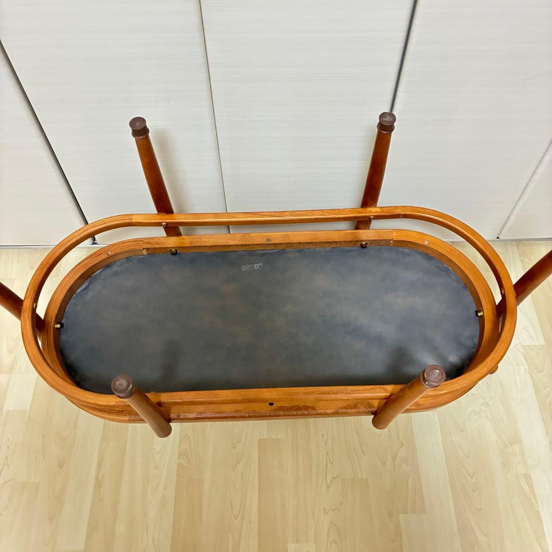 カリモク　ラタン　オールドカリモク　ソファー　2人掛け　ベンチ　高級　ビンテージ