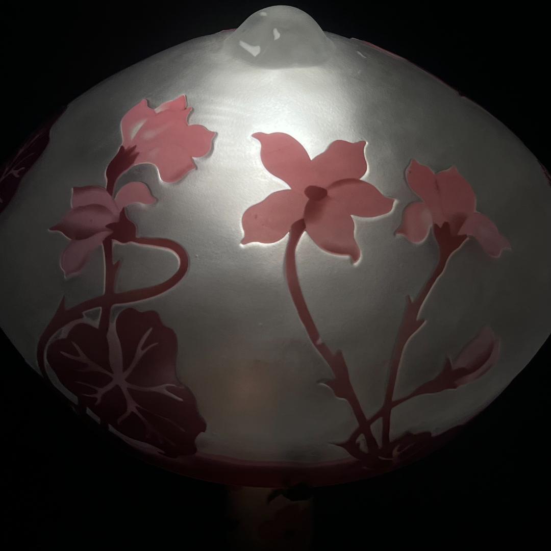 フォロー割　ガレ風　テーブルランプ　フロアランプ　アンティーク調　高さ49cm