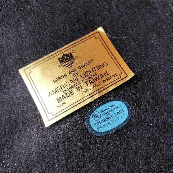 ヴィンテージ 未使用 アメリカンライティング 海外コンセント スタンドライト