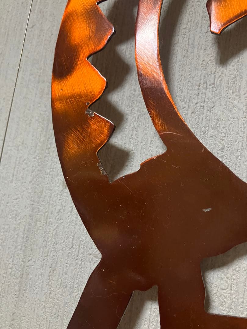 大きなココペリ　スチール　ウインドチャーム