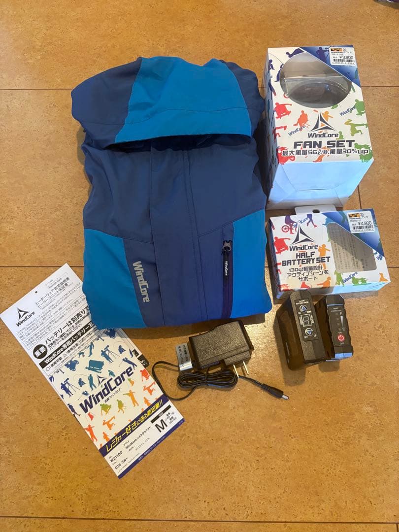 ワークマン シェルジャケット 空調 バッテリー　3点セット ＋ おまけ付き