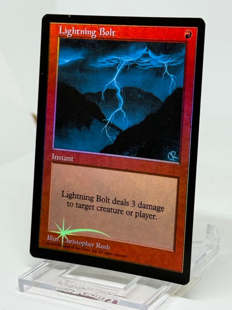 【Foil】《稲妻/Lightning Bolt》(ジャッジ褒賞)旧枠③