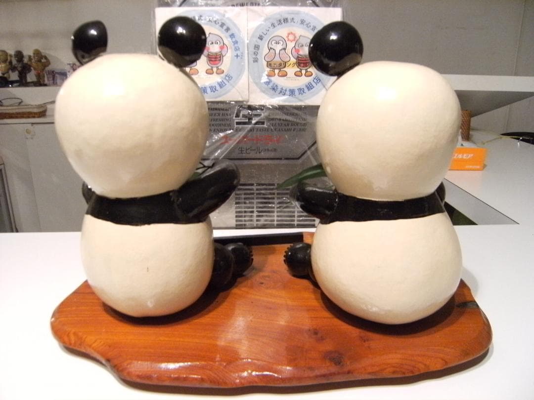 希少★レトロ★上野動物園 パンダ シンシン リーリー 子供 人形 3点セット