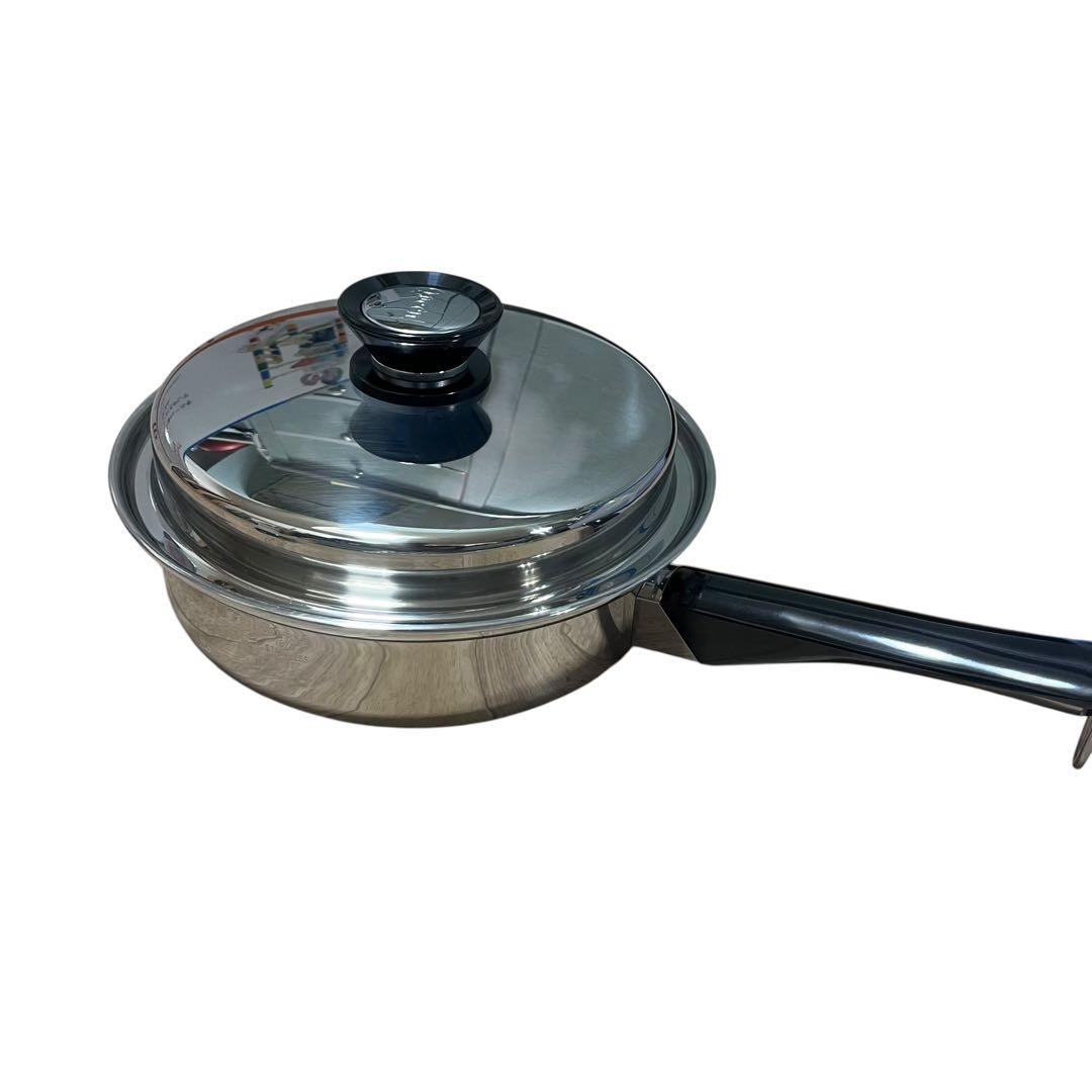 【未使用品】Amway Queen Cook 中フライパン 18-8ステンレス製