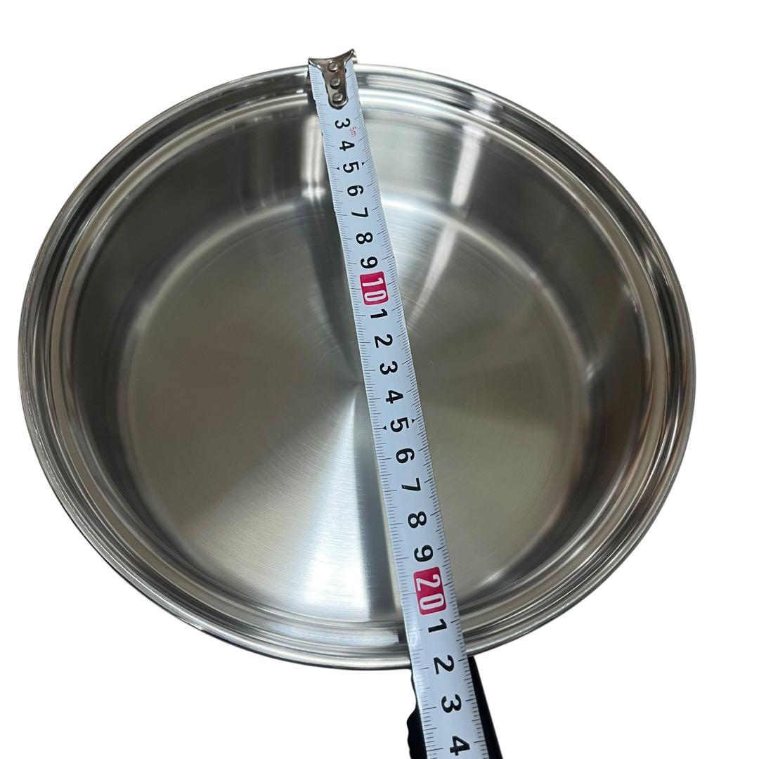 【未使用品】Amway Queen Cook 中フライパン 18-8ステンレス製