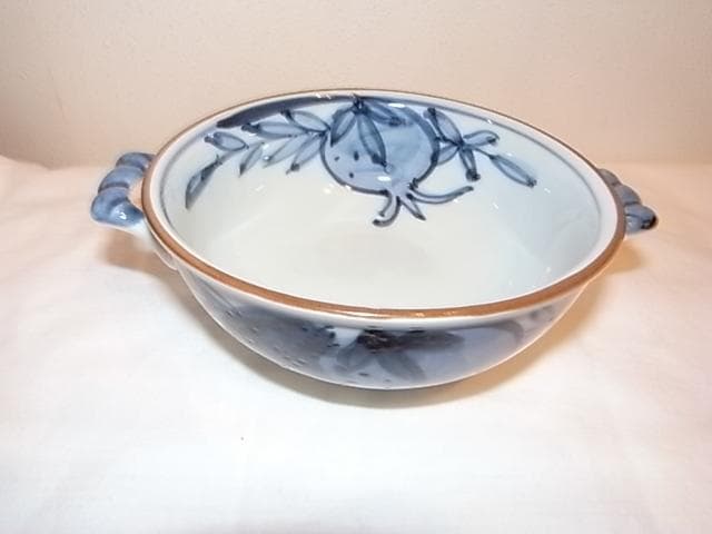 ☆ 未使用・手描き・有田焼 賞美堂本店 其泉窯 古染柘榴 5客セット ☆