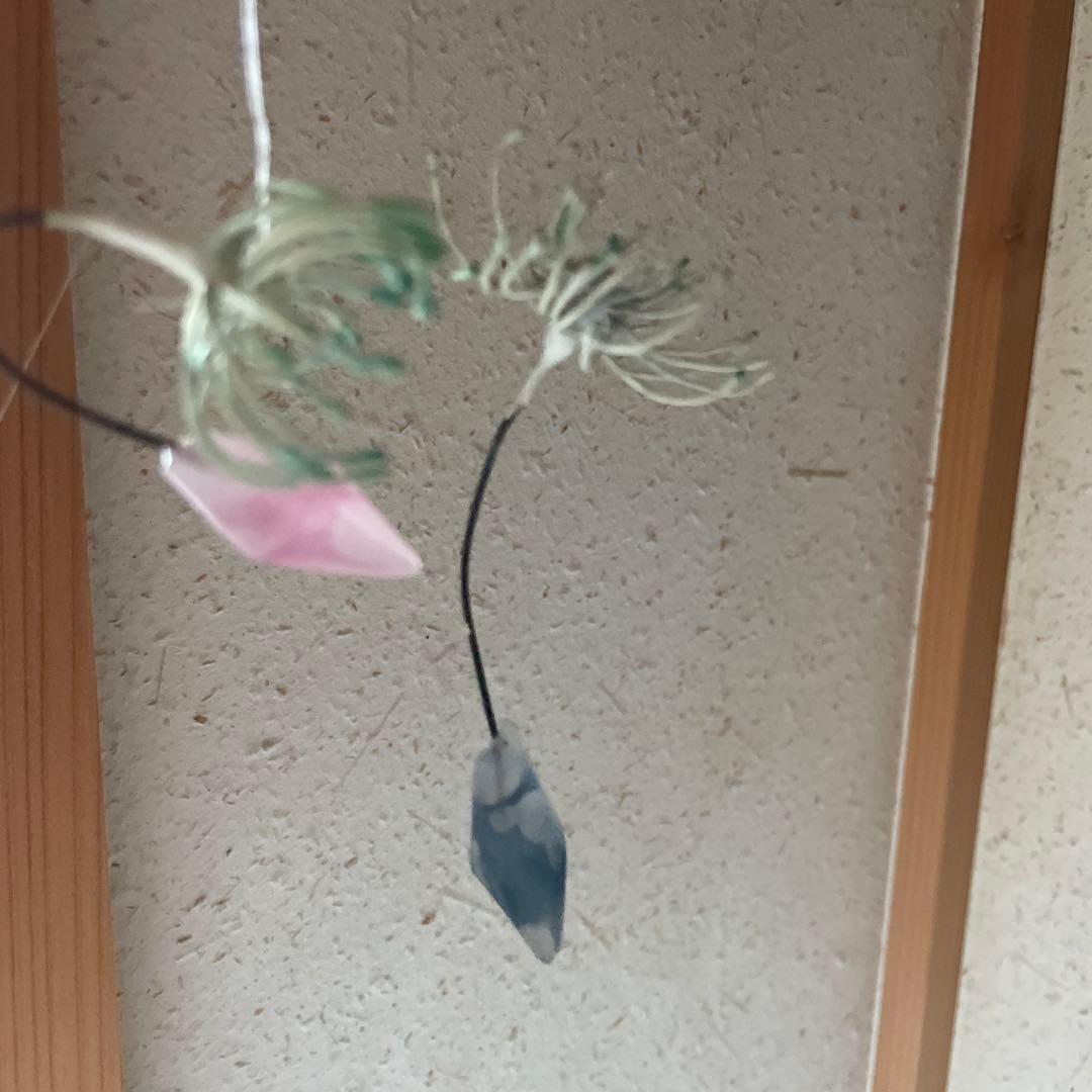 ガラス工芸　ガラス作家　安達知江　さん　たんぽぽの綿毛　タンポポ