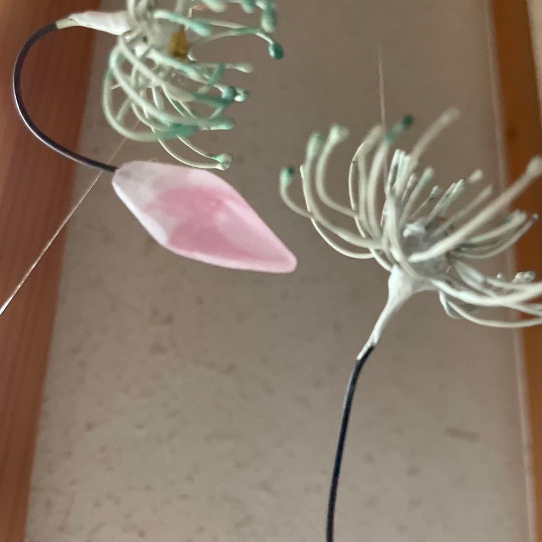 ガラス工芸　ガラス作家　安達知江　さん　たんぽぽの綿毛　タンポポ