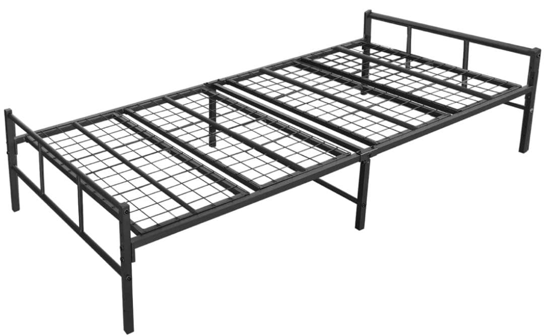 引き取り 2台セット シングルベッドフレーム 金属製 高さ調整可能