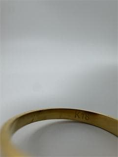 《美品/日本製18金》K18ゴールド オープンリング1.19g 11号