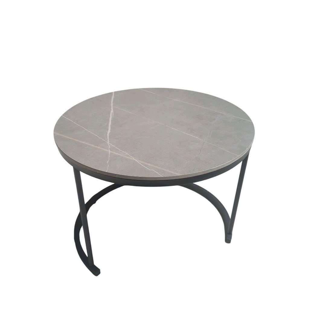 【美品】ネストテーブル　ローテーブル　コーヒーテーブル　大小セット　大理石風