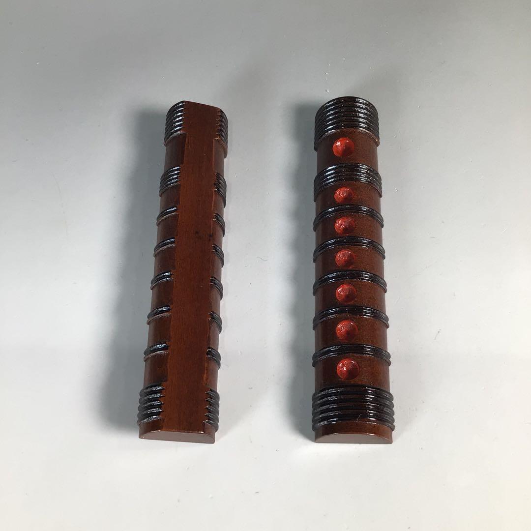 N520 N373 2点‼️『高橋正良作』『内金塗』『笛香合』 共箱 茶道具