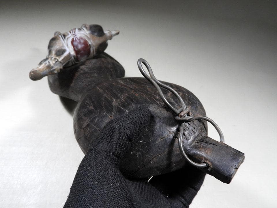 ●来年の干支 午 馬 瓢箪から駒 縁起物 古木の瓢箪 陶器の馬 壁掛け 縦47㎝