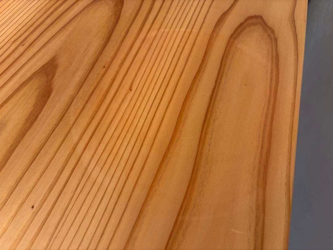 杉無垢天板とKANDEMONO THE LEGS Iライン BlackSteel