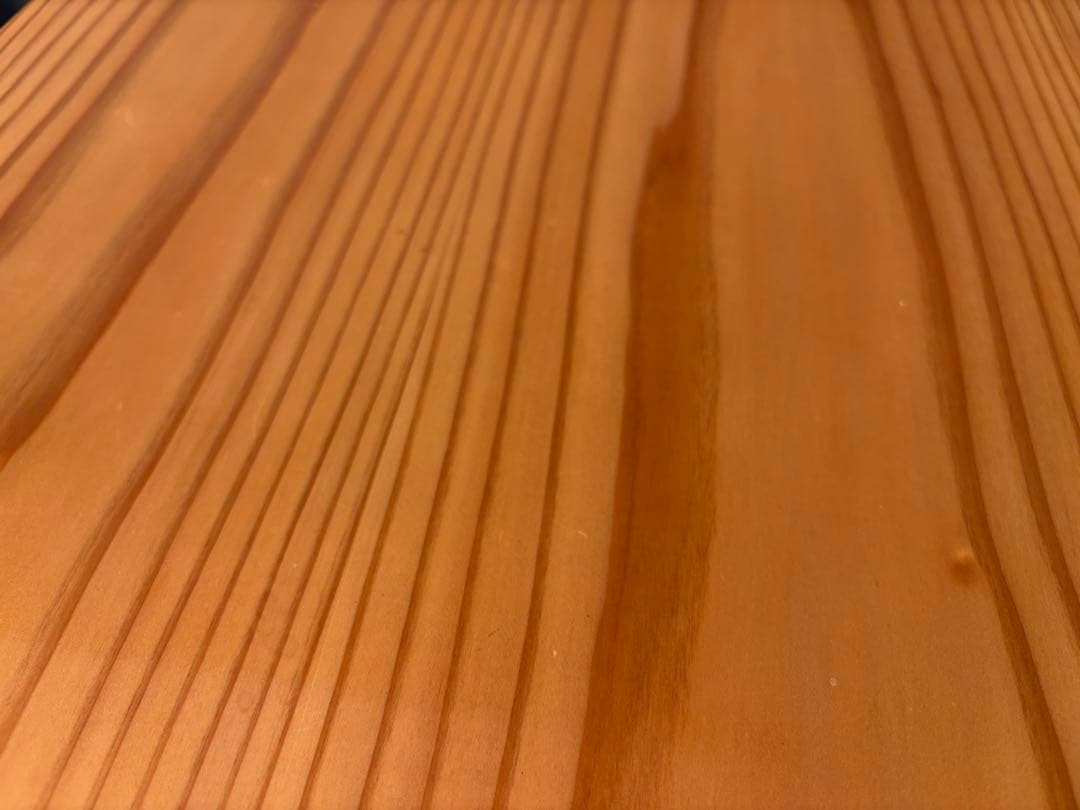 杉無垢天板とKANDEMONO THE LEGS Iライン BlackSteel