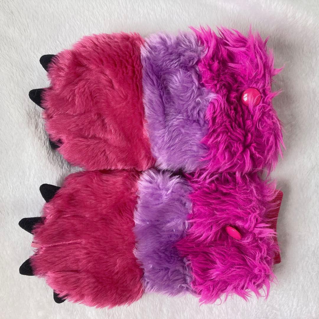 チェシャ猫2点セット」ディズニーファンキャップ マフラー帽子 / 手袋