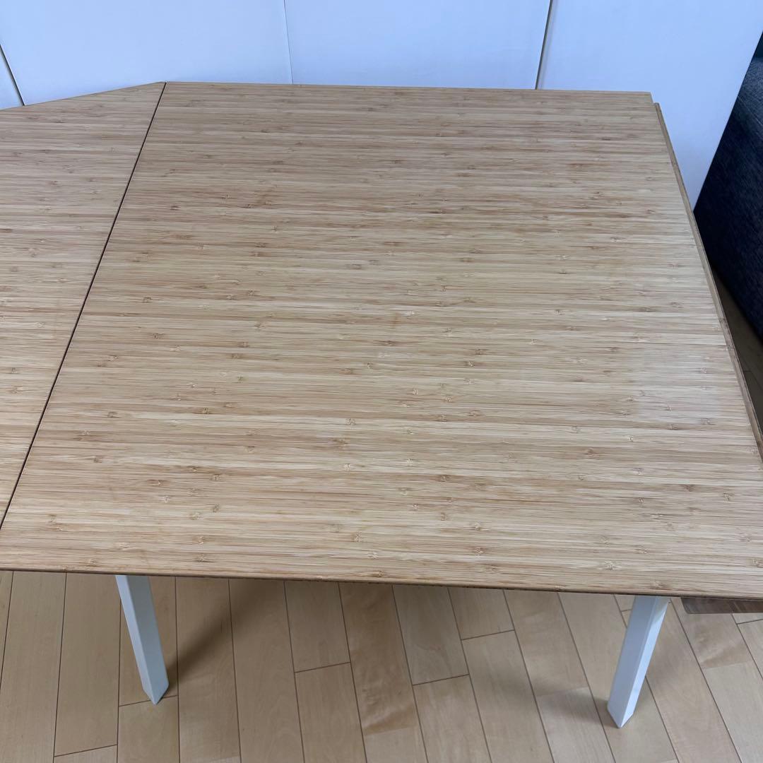 IKEA PS 2012 ドロップリーフテーブル バタフライテーブル 伸縮式 竹