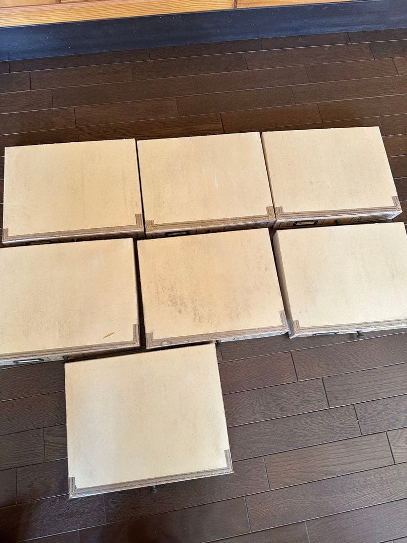 フランスアンティーク 昔の手芸屋さんのディスプレイ棚スプールキャビネット