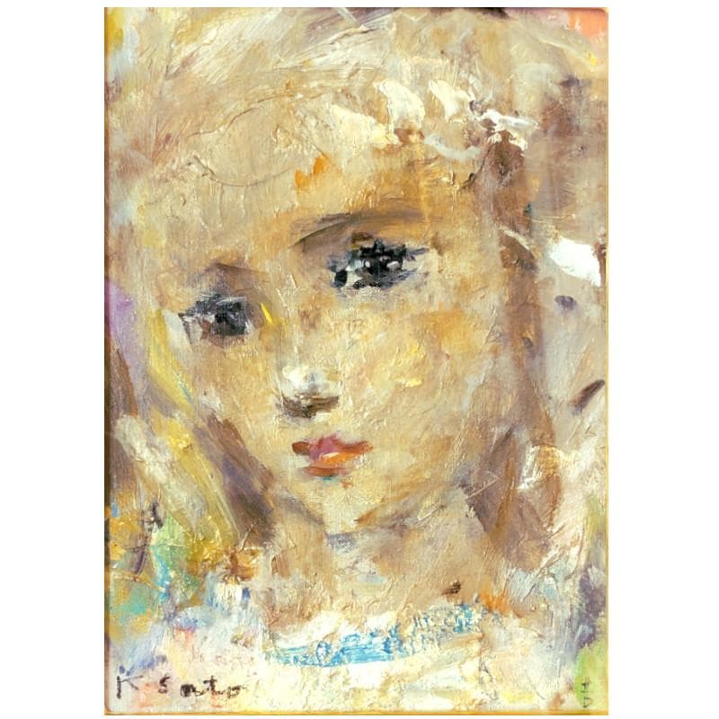 ☆佐藤吉五郎☆「少女」油絵 SM 二科会 - メルカリ