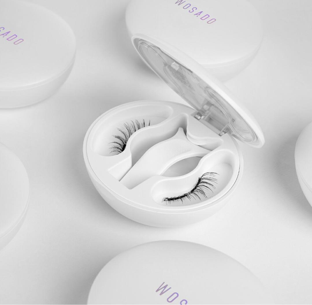 WOSADO瞬着纤羽黑色3Dマグネットつけまつ毛正規品人気TikTokSNS话题